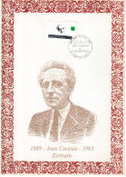 Rare (333/1350) " JEAN COCTEAU " Sur Encart 1er Jour N°té / Soie  Edit° A.M.I.S. De 1993 N° YT 2801 Parf état FDC - Ecrivains