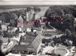 51- MONTMORT - VUE GENERALE  LA GROTTE ET LE CHATEAU -1963  VUE AERIENNE COMBIER MACON - Montmort Lucy