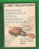 Scuola Elementare 1941 Libro Scolastico Sussidiario Ventennio - Storia, Filosofia E Geografia