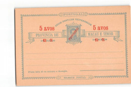 B362 01 BILHETE POSTAL PORTUGAL PROVINCIA DE MACAU E TIMOR - Briefe U. Dokumente