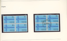 1971 Carnet Congrès Blocs De 4 ** Et En Cadeau Les Oblitérés  Cote  133 X 4 = 532  Euros Pour Les ** - 1971