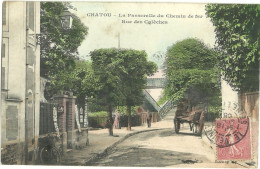 Chatou La Passerelle Du Chemin De Fer Rue Des Caleches - Chatou