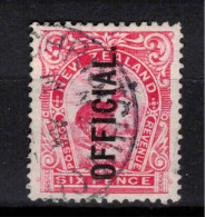 NZ 1908 6d Pink Official P14x15 SG O72 U #CBL6 - Service