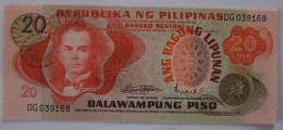 PHILIPPINES  20 Piso #155 ABL Série  QUEZON  Sign .MARCOS LICAROS  NEUFS - Philippines