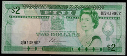 FIJI 1988 BANKNOTES 2 DOLLARS VF!! - Fidschi