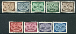 GENERAL GOVERNMENT 1940 Official Small Format  MNH / **   Michel Dienst 16-24 - Generalregierung