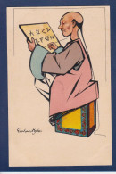 CPA Chine Illustrateur Satirique Caricature Cina Asie Circulé Graham Hyde - China