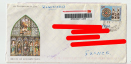 6360 Lettre Cover Recommandé Registered INDE INDIA 2023 FDC SACRED HEART CHURCH PONDICHERRY PONDICHERY - Briefe U. Dokumente