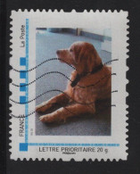 Timbre Personnalise Oblitere - Lettre Prioritaire 20g - Chien - Usati