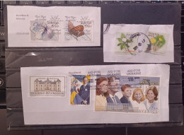 Svezia Sweden Royal Family  Butterfly 2017 And Flowers 2022  In Fragment Travelled In 2022-2023 - Gebruikt