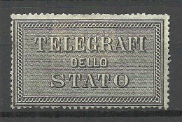 ITALIA ITALY Telegraph Seal Telegrafi Dello Stato Regno Italia * - Fiscali