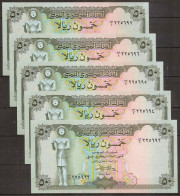 YEMEN. 5 Pieces X 50 Rials (1973). Pick 15b. UNC. Consecutive Serial Nº - Yemen