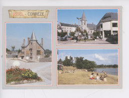 Ussel Correze, Multivues - Hotel Ventadour, La Poste église Plan D'eau Du Ponty (éd Bos) - Ussel