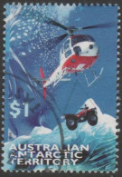 AUSTRALIALIAN ANTARCTIC TERRITORY-USED 1998 $1.00 Transport - Helicopter Lifting A Quad - Usados