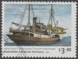 AUSTRALIALIAN ANTARCTIC TERRITORY-USED 2020 $3.30 Wyatt Earp Expedition 1948 - HMAS Wyatt Earp & RAAF Kingfisher - Usados