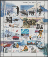 AUSTRALIALIAN ANTARCTIC TERRITORY-USED 2001 Australian's In The Antarctic - Sheetlet Of Twenty - Gebruikt