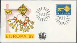 Europa CEPT 1968 Suisse - Switzerland - Schweiz FDC2 Y&T N°806 - Michel N°871 - 20c EUROPA - 1968