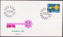 Europa CEPT 1968 Suisse - Switzerland - Schweiz FDC5 Y&T N°806 - Michel N°871 - 20c EUROPA - 1968