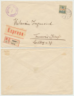 Romania Hungary 1919 Timisoara Occupation Express Censored Registered Cover With 3 Korona Local Stamp - Lokale Uitgaven