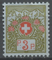 Suisse - Switzerland - Schweiz Franchise 1911-21 Y&T N°FR3 - Michel N°PF3 Nsg - 3c Croix Blanche - Portofreiheit