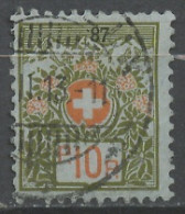 Suisse - Switzerland - Schweiz Franchise 1911-21 Y&T N°FR5 - Michel N°PF5 (o) - 10c Croix Blanche - Franquicia