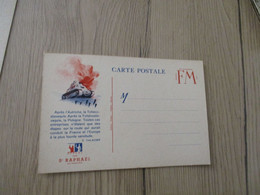 CPFM Carte De Franchise Militaire Vierge Guerre 39/45 Pub St Raphaël Texte Daladier Tank - Guerra Del 1939-45