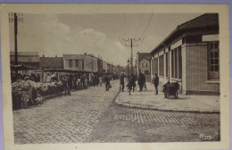 93 Seine Saint Denis CPA Stains Rue Jean Jaures Le Marché Datée 1949 - Stains