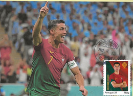 CARTE MAXIMUM- CARTOLINA MAXIMA- MAXIMUM CARD- MAXIMUM KARTE - PORTUGAL - FOOTBALL - QATAR 2022 - CRISTIANO RONALDO - 2022 – Qatar