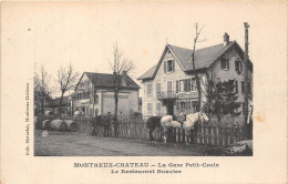 90-MONTREUX-CHATEAU- LA GARE PETIT-CROIX LE RESTAURANT BOUVIER - Autres & Non Classés