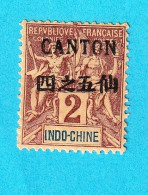 FRÇ2401- FRANÇA (CHINA - CANTON) 1903_ 04- MH - Neufs