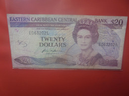 EAST-CARAIBES 20$ ND (1988-93) Circuler (B.29) - Caribes Orientales