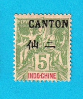 FRÇ2403- FRANÇA (CHINA - CANTON) 1903_ 04- MH - Unused Stamps