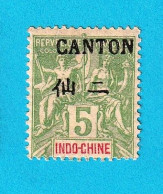 FRÇ2403- FRANÇA (CHINA - CANTON) 1903_ 04- MH - Neufs