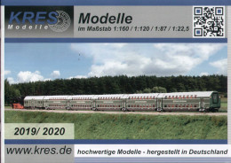 Catalogue KRES Modelle 2019/2020 Im Maßstab 1:160 - 1:120 - 1:87 - 1:22,5 - Duits