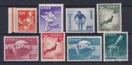 JAPAN NIPPON JAPON 1949 / MNH / 417 A / 432 / 459 / 464 A - 467 A / 470 - Ongebruikt