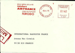 Lettre EMA Havas T 1975  Securité Ceinture Air France  Ferodo Metier Usine Industrie  93 St Ouen B 380 - Accidents & Sécurité Routière