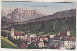 C6483) BISCHOFSHOFEN - Häuser Kirche Berge 1920 - Bischofshofen