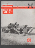 (machines Agricoles) Revue LA TECHNIQUE AGRICOLE  N°81 Juon 1954  (CAT5197) - Giardinaggio