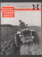 (machines Agricoles) Revue LA TECHNIQUE AGRICOLE  N°82/83 Juillet  Aout 1954   (CAT5198) - Jardinería