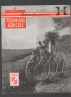 (machines Agricoles) Revue LA TECHNIQUE AGRICOLE  N°91, Avril 1955   (CAT5199) - Garden