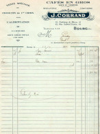 01 BOURG EN BRESSE FACTURE 1934 Cafés CORRAND  -X169 AIN - ... - 1799