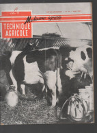 (machines Agricoles) Revue LA TECHNIQUE AGRICOLE  N°44 Mai 1951   (CAT5203) - Giardinaggio