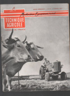 (machines Agricoles) Revue LA TECHNIQUE AGRICOLE  N°65  Fevrier 1953   (CAT5204) - Garden