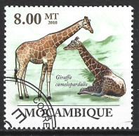 MOZAMBIQUE. Timbre Oblitéré De 2010. Girafe. - Giraffes