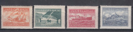 Yugoslavia Kingdom 1939 Navy Boats Mi#385-388 Mint Hinged - Unused Stamps