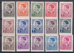 Yugoslavia Kingdom 1939 Mi#393-407 Mint Hinged - Unused Stamps