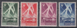 Yugoslavia Kingdom, 1938 Mi#354-357 Mint Hinged - Unused Stamps