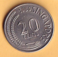 Singapore  - 1980 - 20 Cent  - KM4 - Singapour