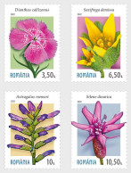 Romania 2022 Endemic Plants From The Carpathian Mountains Stamps 4v MNH - Nuovi