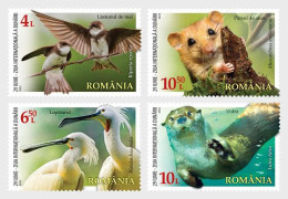 Romania 2022 The International Danube Day/Fauna &Birds Stamps 4v MNH - Neufs